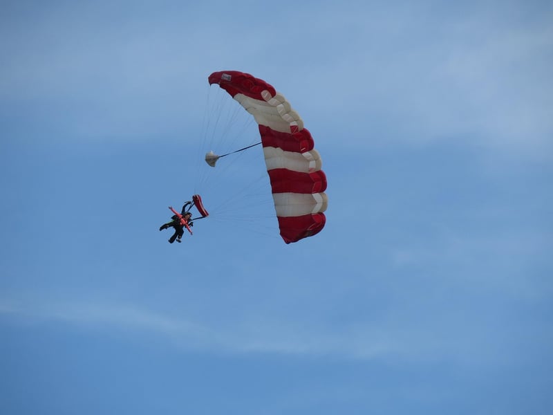 Skydiving Over Mountains