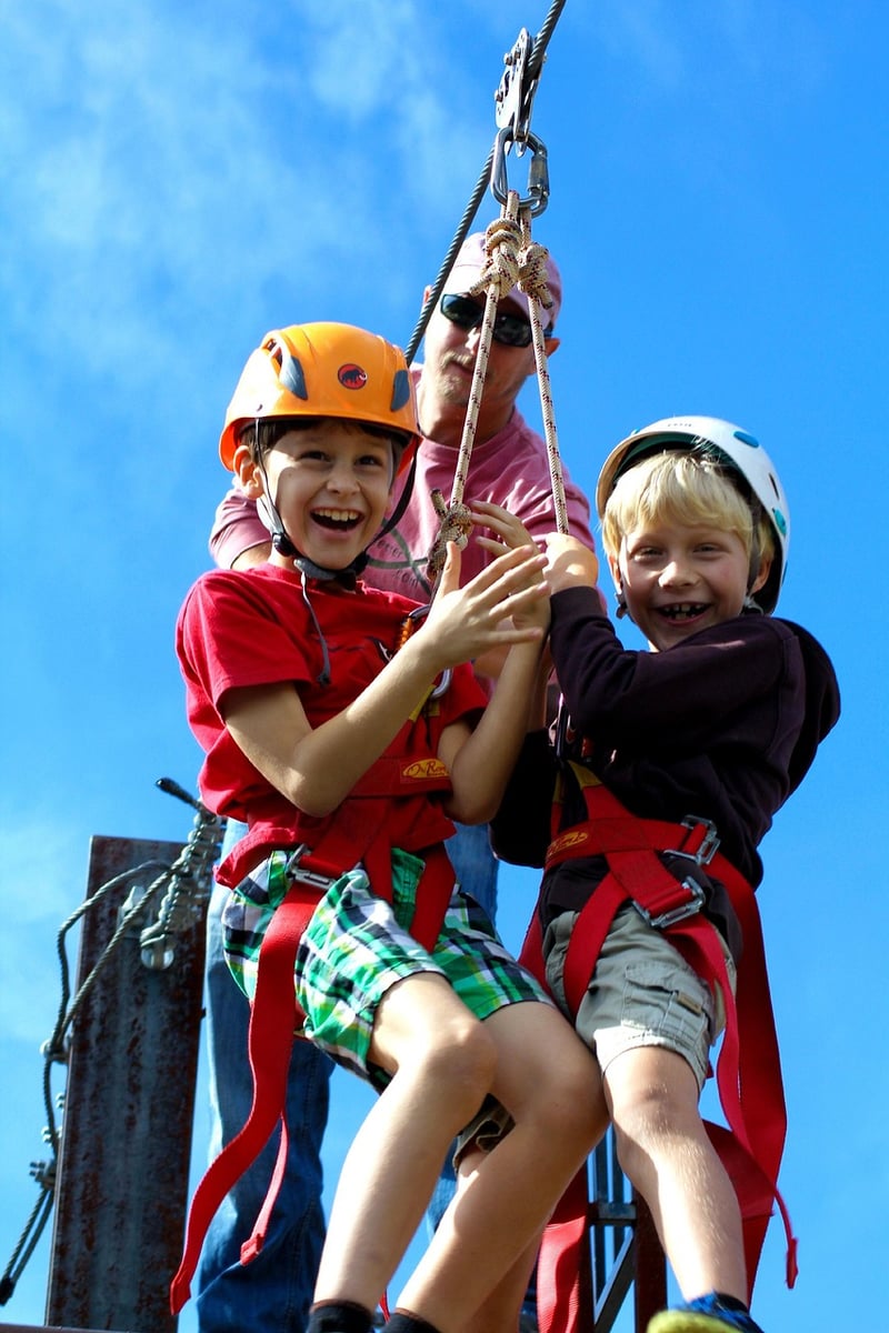 Zip Lining Through Forest Canopies